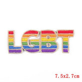 LGBT Pride Iron On Embroidered Patch